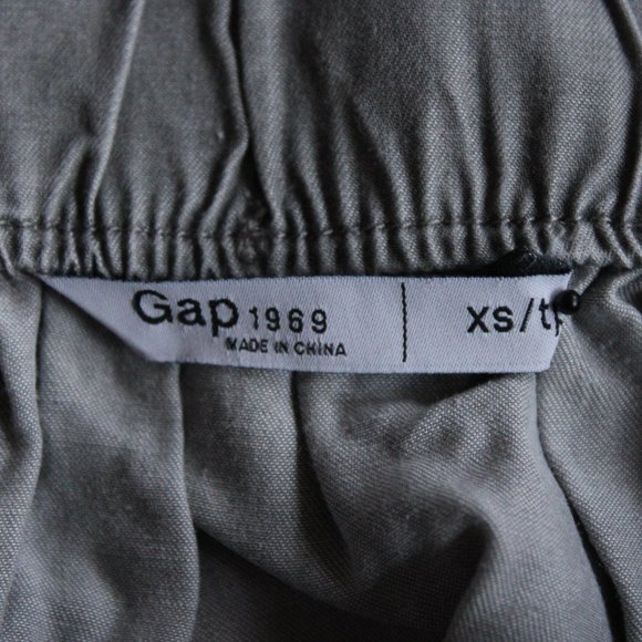 Grey Flowy A-Line Mini Skirt - Picture 3 of 4